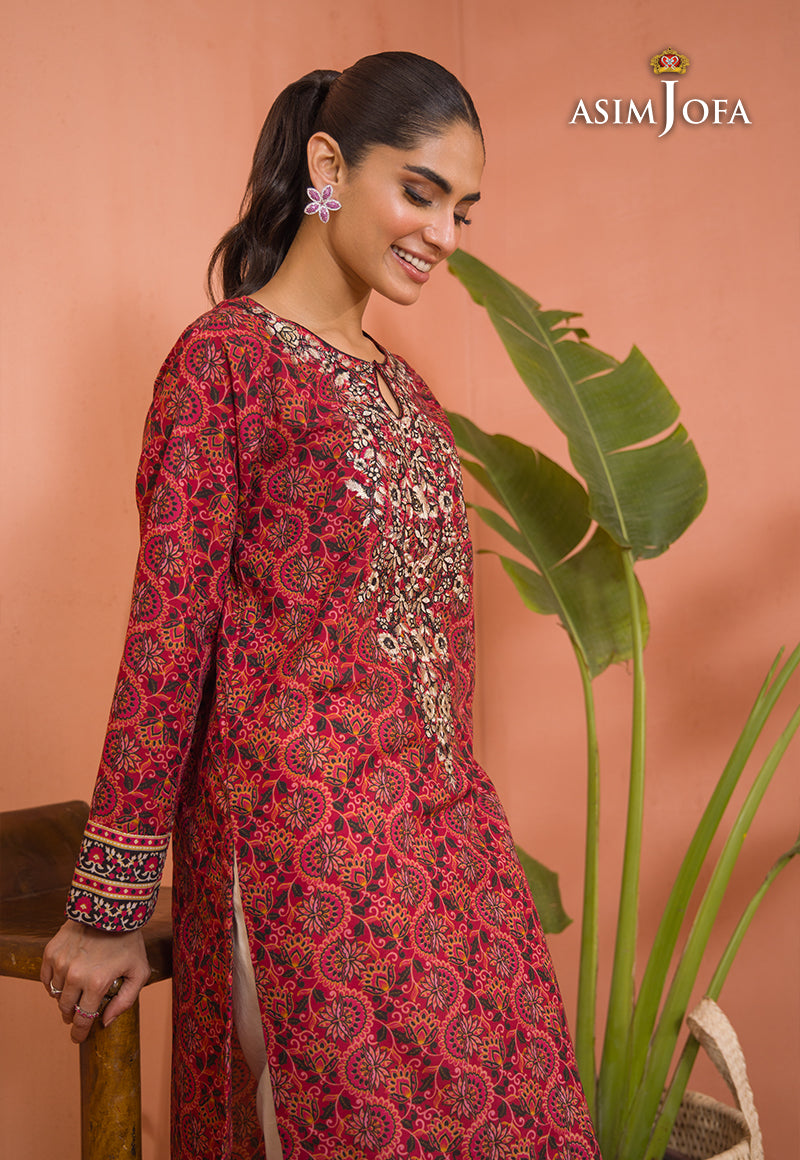 AJGR-04 EMBROIDERED COTTON SILK 1 PC