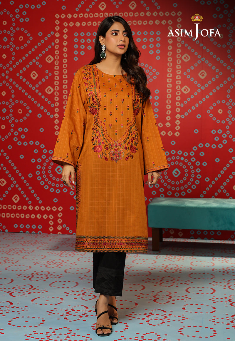 AJTM-21 - 1 PC EMBROIDERED SELF JACQUARD 1 PC