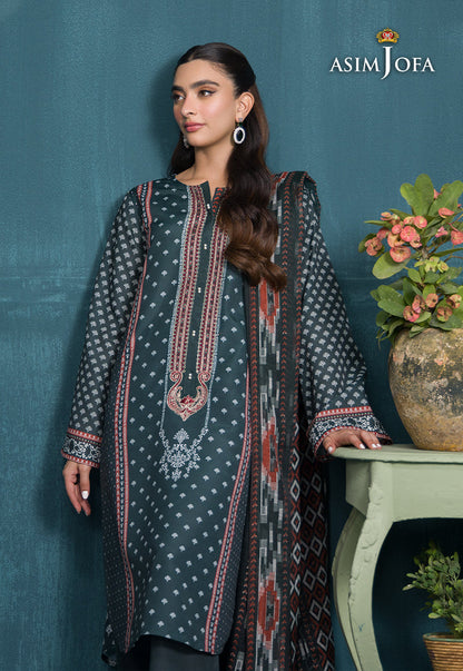AJGR-11 PRINTED SWISS LAWN 3 PCS
