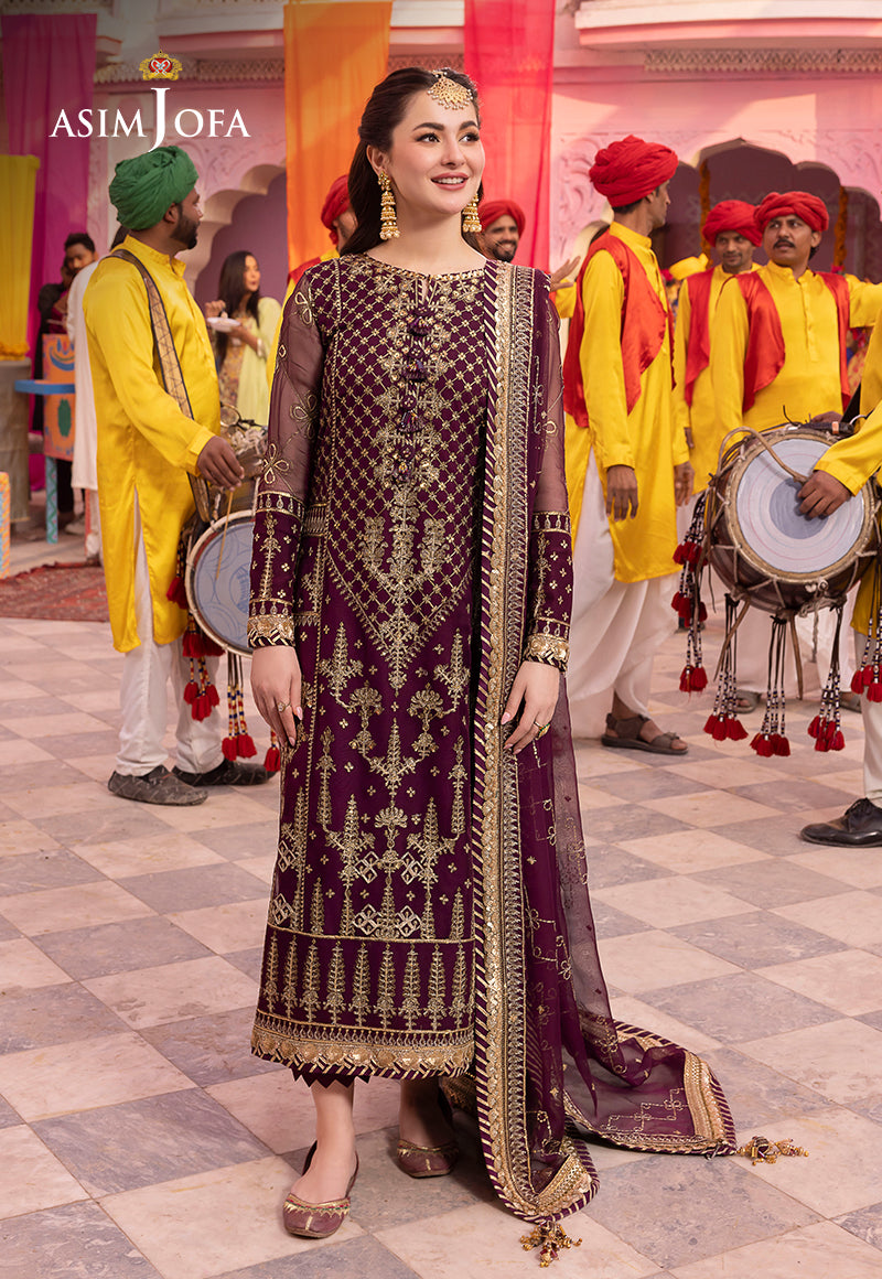 AJDA-03 EMBROIDERED CHIFFON 3 PCS