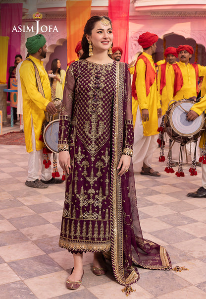 AJDA-03 EMBROIDERED CHIFFON 3 PCS