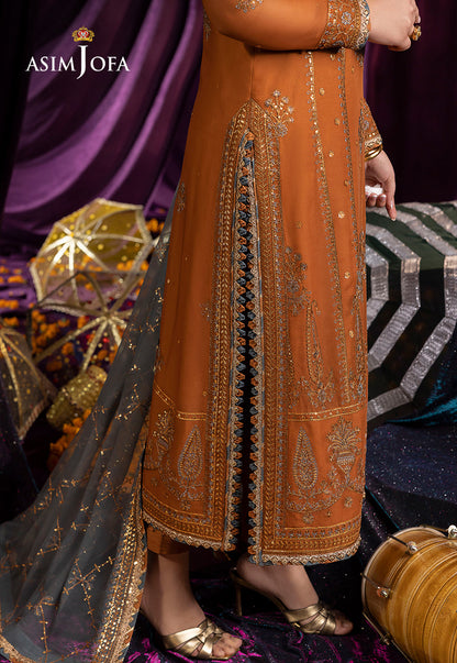 AJDA-15 EMBROIDERED CHIFFON 3 PCS