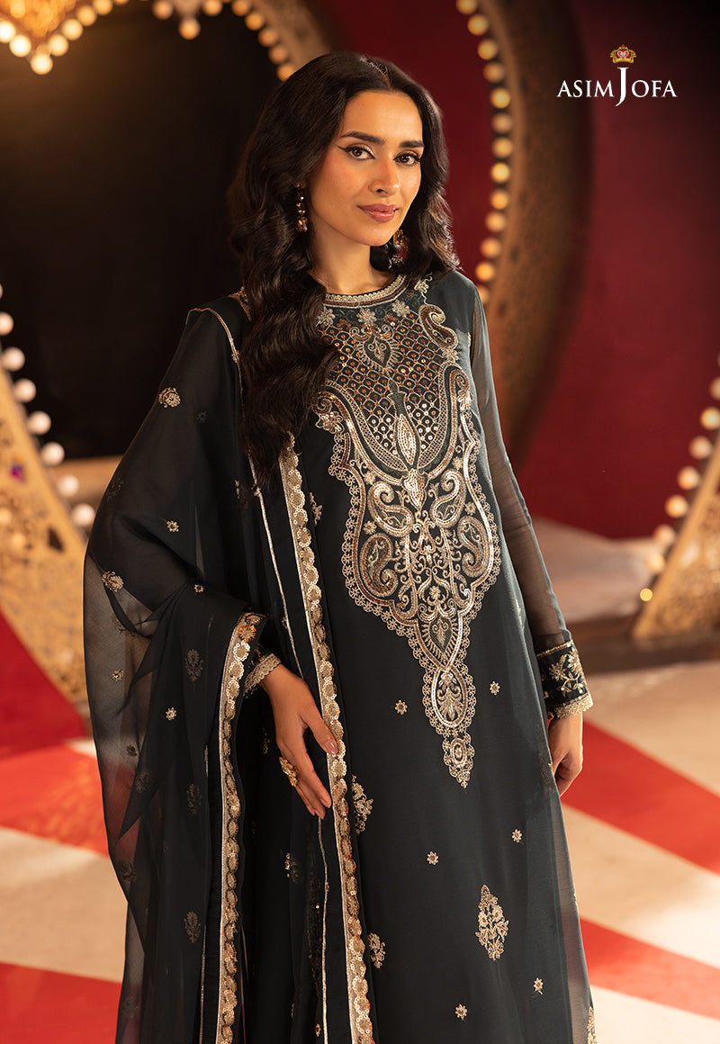 AJLLF-08 Embroidered Chiffon 3 Pcs