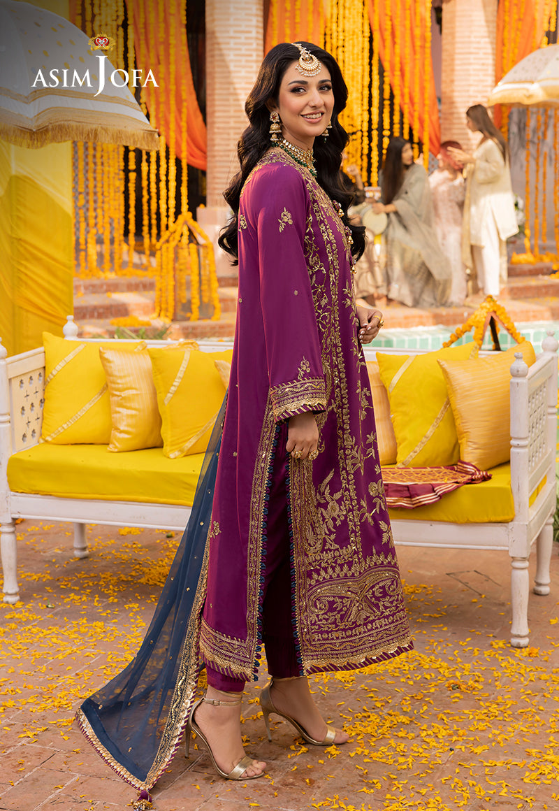 AJDA-07 EMBROIDERED LAWN SILK 3 PCS