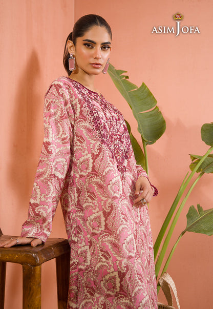 AJGR-03 EMBROIDERED COTTON SILK 1 PC