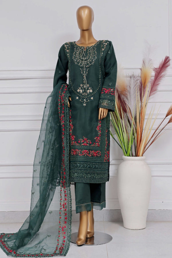 Mahpara by Sada Bahar Stitched 3 Piece Festive Formals Vol-15 Collection-AG-30-Green