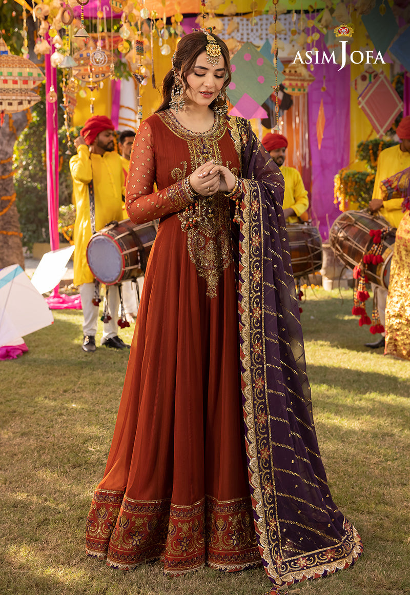 AJDA-19 EMBROIDERED CHIFFON 2 PCS