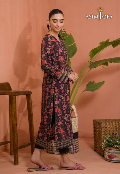 AJGR-02 PRINTED COTTON SILK 1 PC