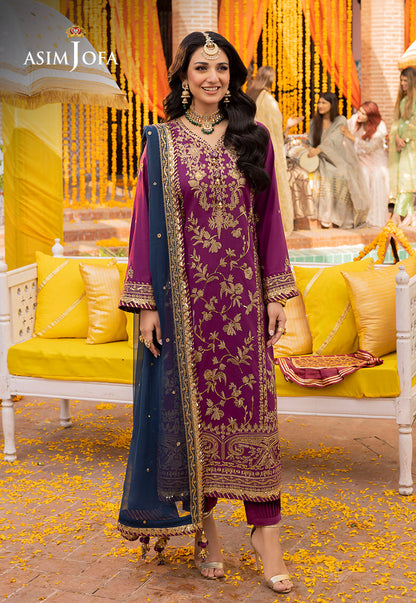 AJDA-07 EMBROIDERED LAWN SILK 3 PCS