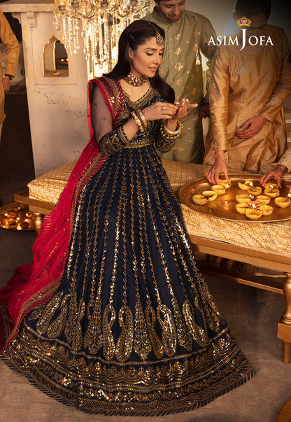 AJSH-10 EMBROIDERED NET 3 PCS