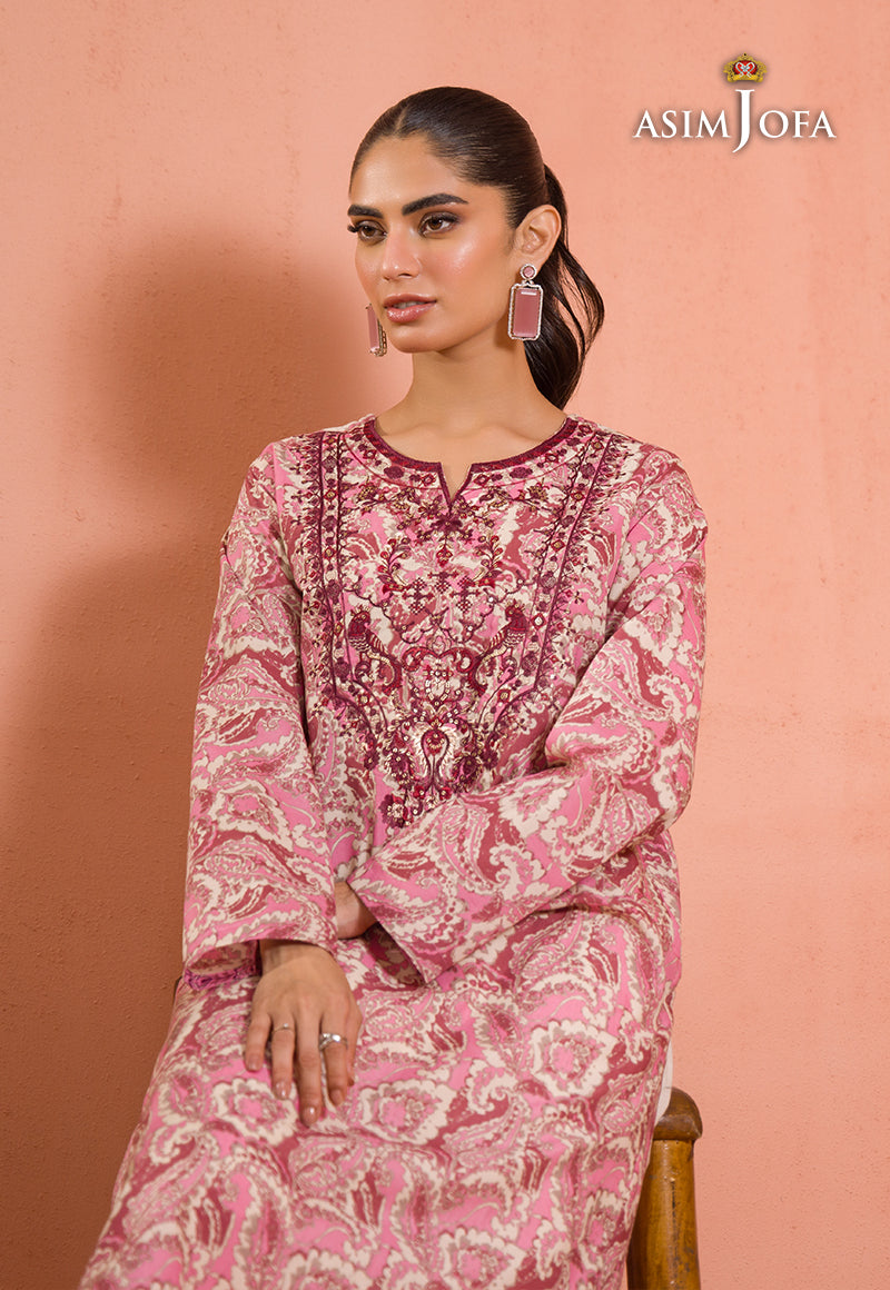 AJGR-03 EMBROIDERED COTTON SILK 1 PC