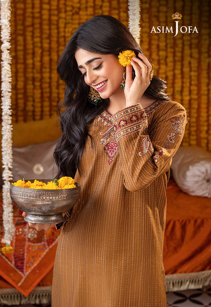 AJTM-11 - 2 PCS EMBROIDERED YARN DYED KANTHA 2 PCS