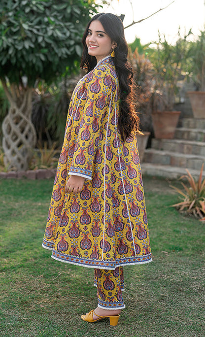 T-ALPRTW-003, 2 PIECE  LAWN DIGITAL PRINTED