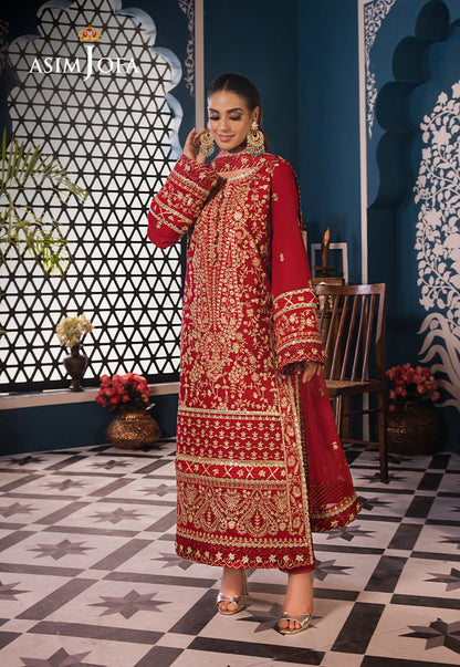 AJFIP-10 EMBROIDERED LAWN STITCHED 3 PCS