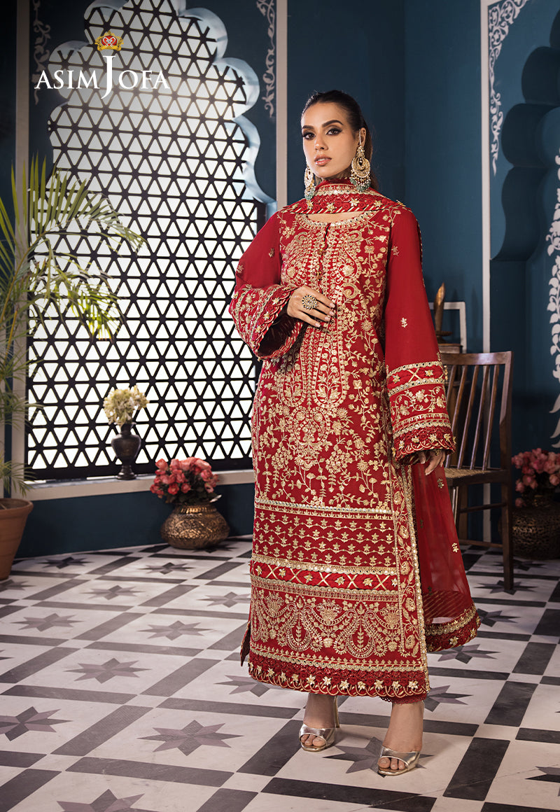 AJFIP-10 EMBROIDERED LAWN STITCHED 3 PCS