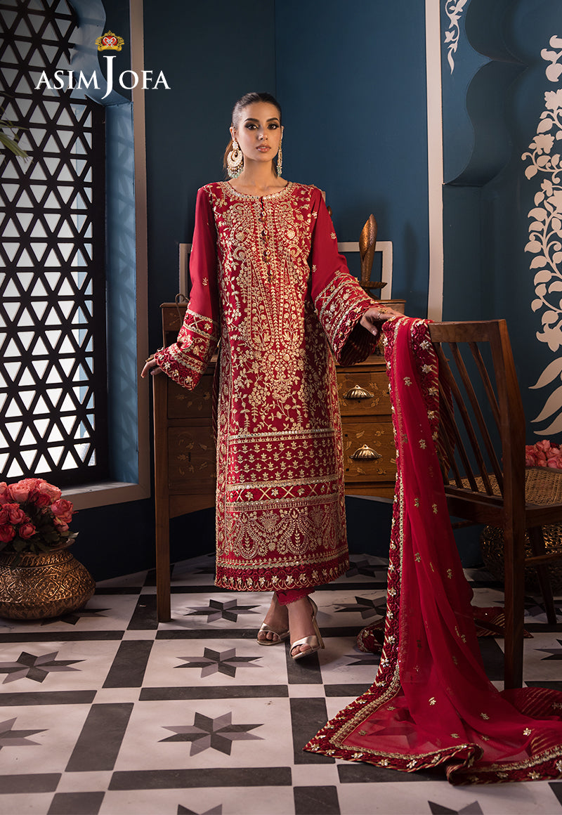 AJFIP-10 EMBROIDERED LAWN STITCHED 3 PCS
