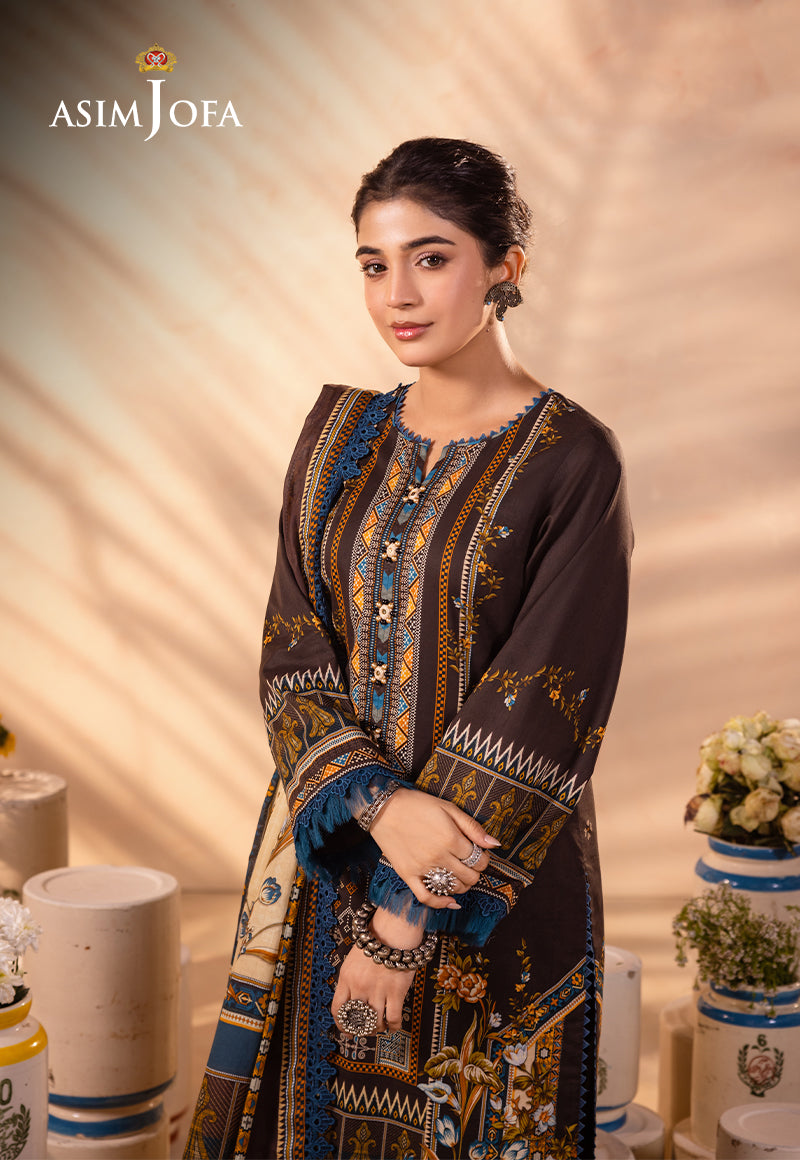 AJUB-18 PRINTED LAWN 3 PCS