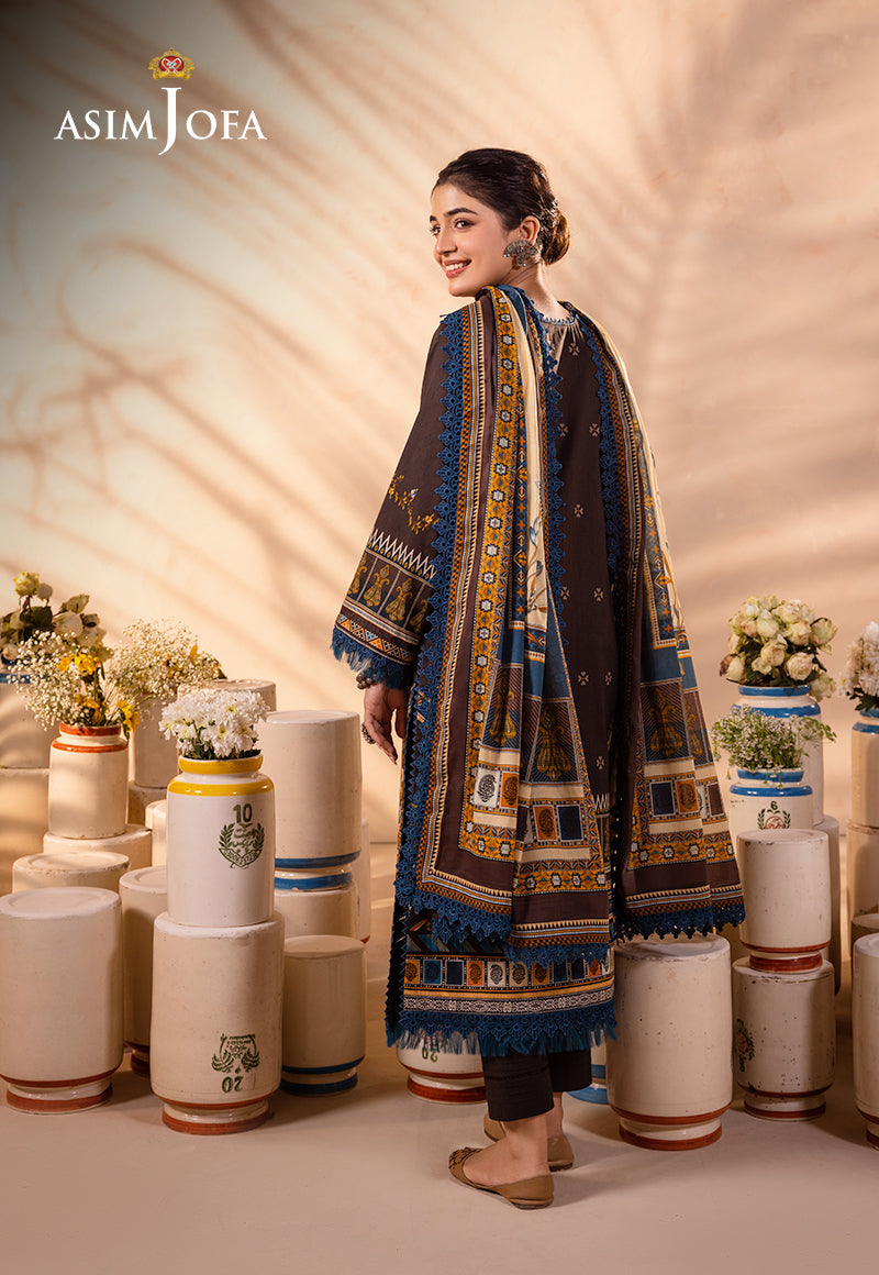 AJUB-18 PRINTED LAWN 3 PCS