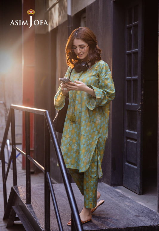 AJPB-08 PRINTED LAWN 2 PCS