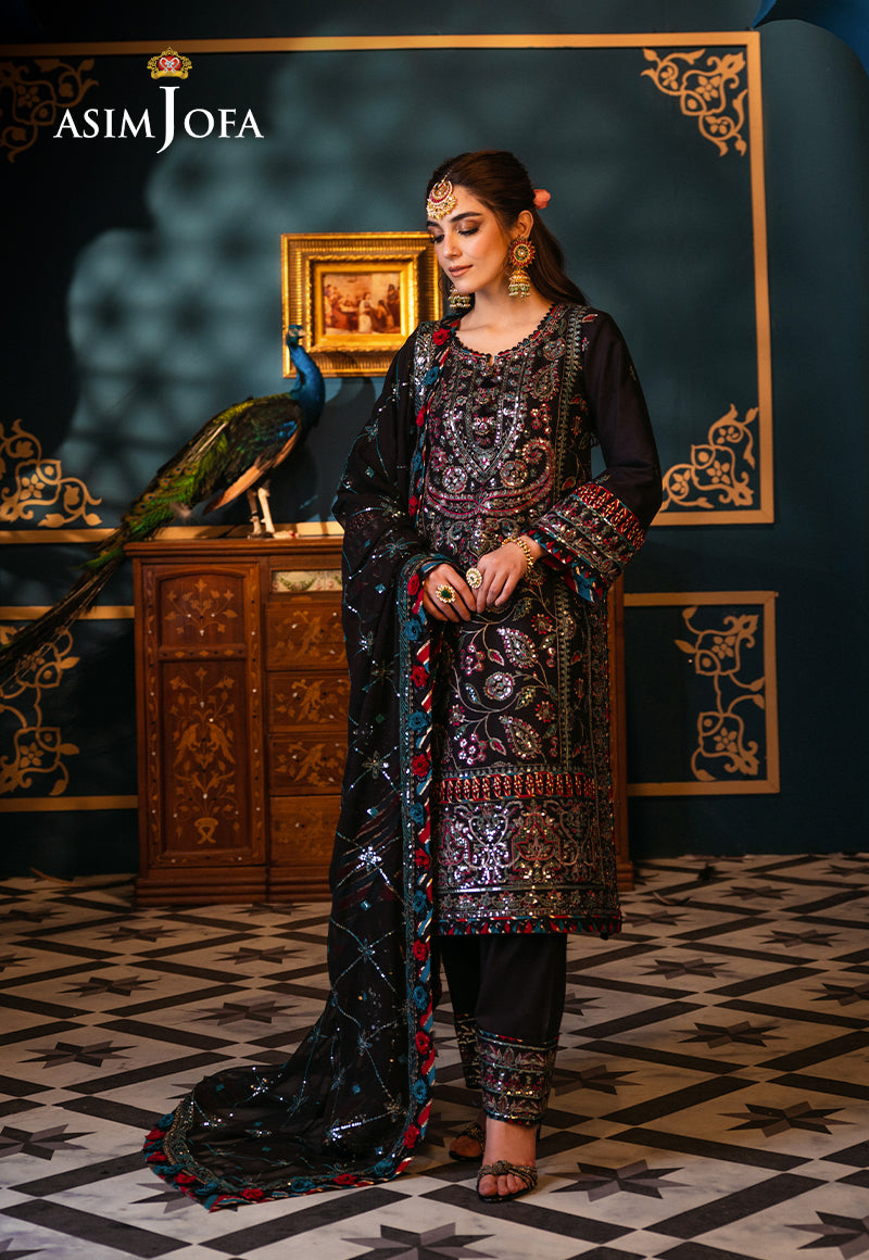 AJFIP-14 EMBROIDERED LAWN STITCHED 3 PCS