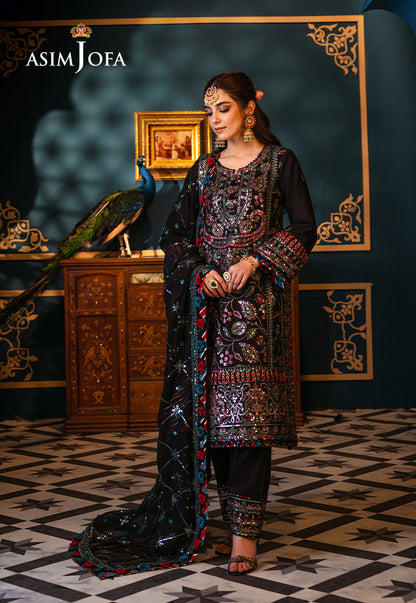 AJFIP-14 EMBROIDERED LAWN STITCHED 3 PCS