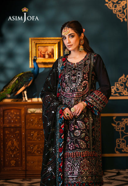 AJFIP-14 EMBROIDERED LAWN STITCHED 3 PCS