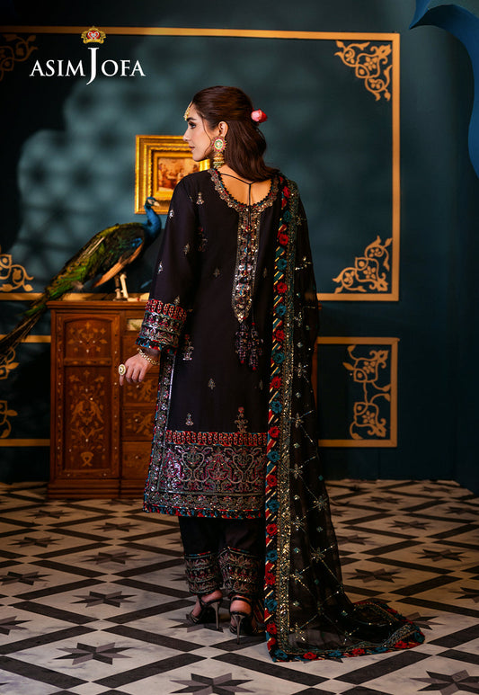 AJFIP-14 EMBROIDERED LAWN STITCHED 3 PCS