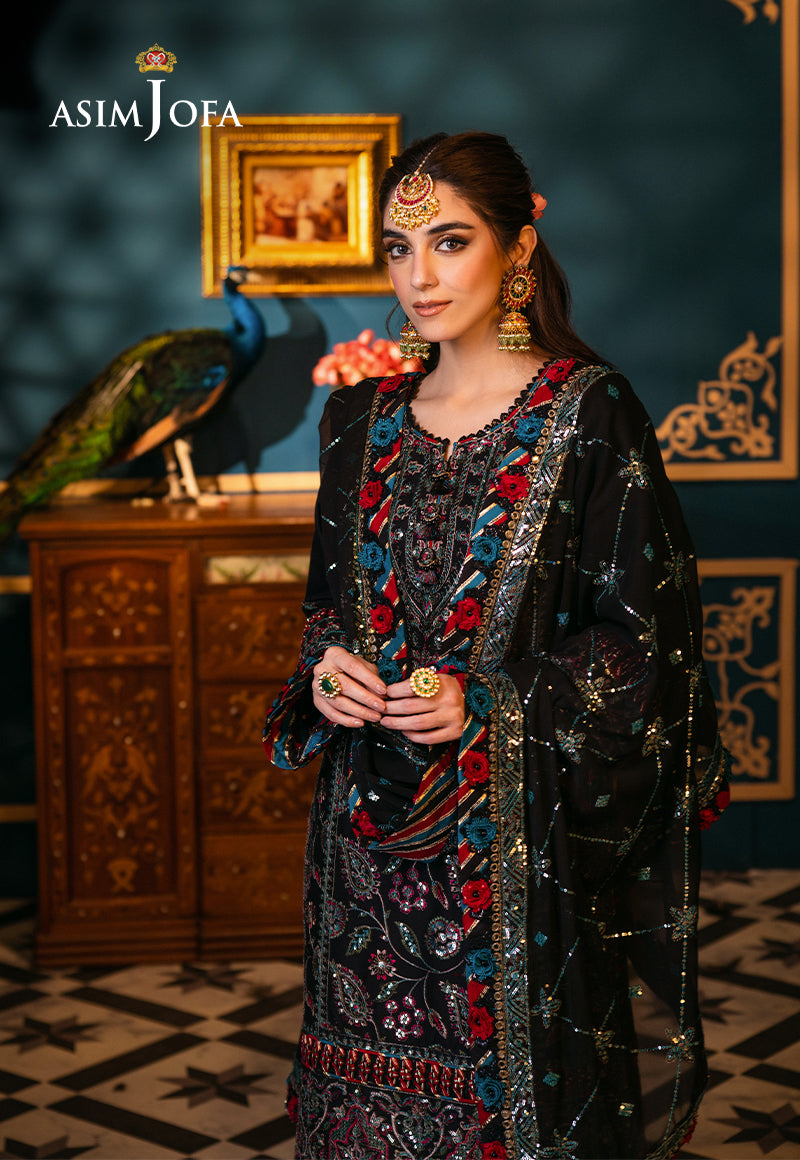 AJFIP-14 EMBROIDERED LAWN STITCHED 3 PCS