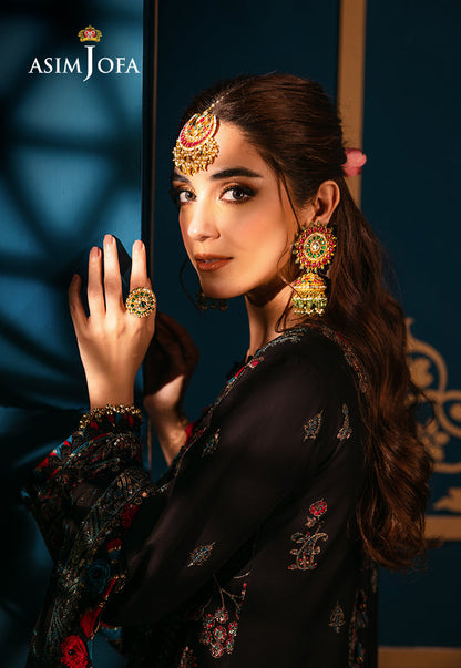 AJFIP-14 EMBROIDERED LAWN STITCHED 3 PCS