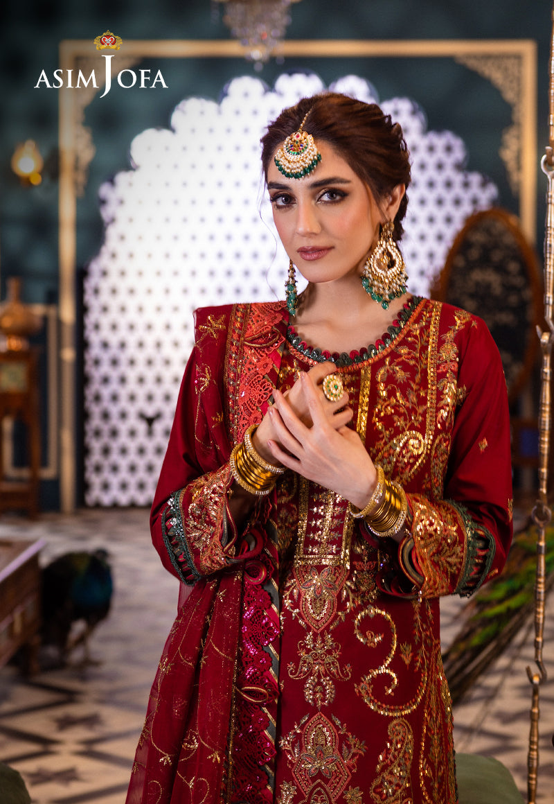 AJFIP-21 EMBROIDERED LAWN STITCHED 3 PCS