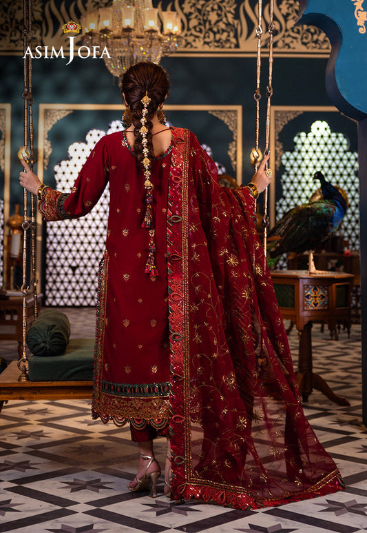 AJFIP-21 EMBROIDERED LAWN STITCHED 3 PCS