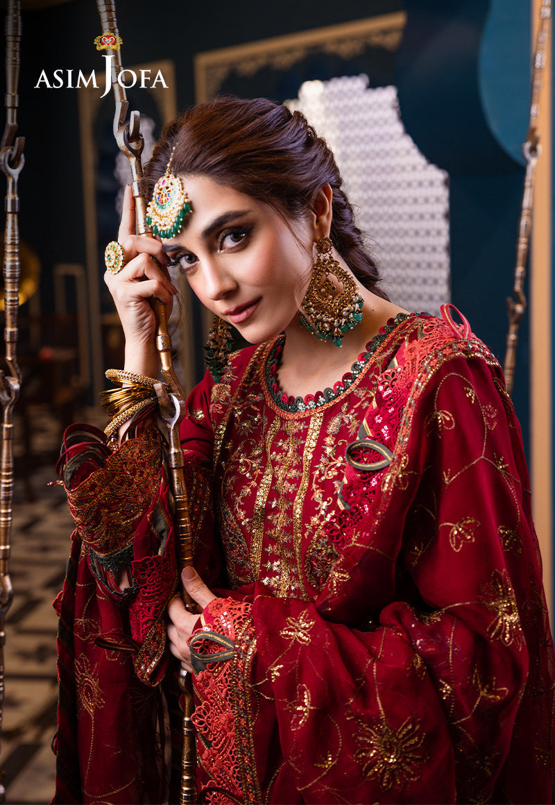 AJFIP-21 EMBROIDERED LAWN STITCHED 3 PCS