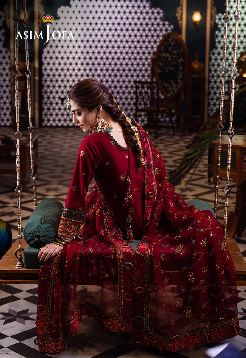 AJFIP-21 EMBROIDERED LAWN STITCHED 3 PCS