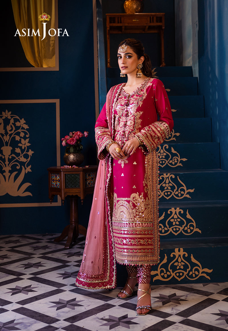 AJFIP-18 EMBROIDERED LAWN STITCHED 3 PCS
