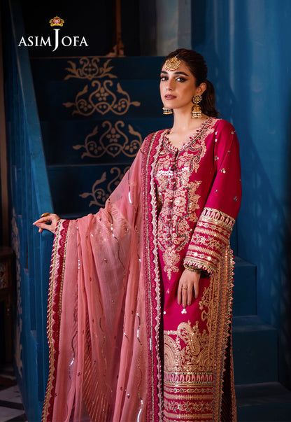 AJFIP-18 EMBROIDERED LAWN STITCHED 3 PCS