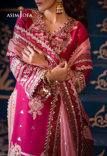 AJFIP-18 EMBROIDERED LAWN STITCHED 3 PCS