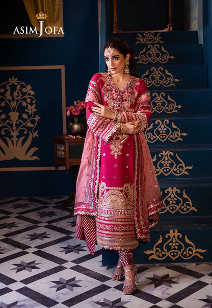AJFIP-18 EMBROIDERED LAWN STITCHED 3 PCS