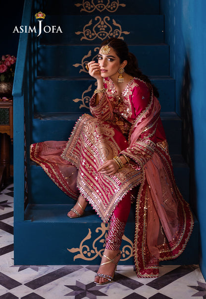 AJFIP-18 EMBROIDERED LAWN STITCHED 3 PCS