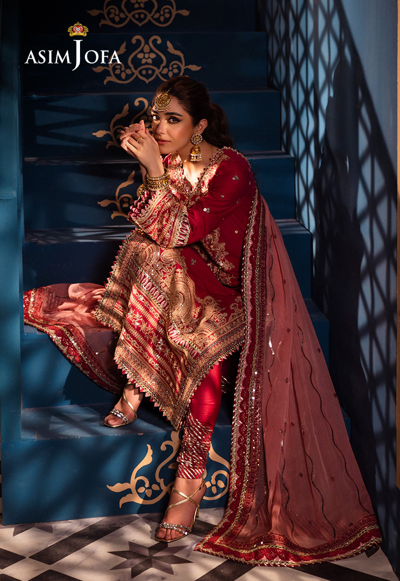 AJFIP-18 EMBROIDERED LAWN STITCHED 3 PCS