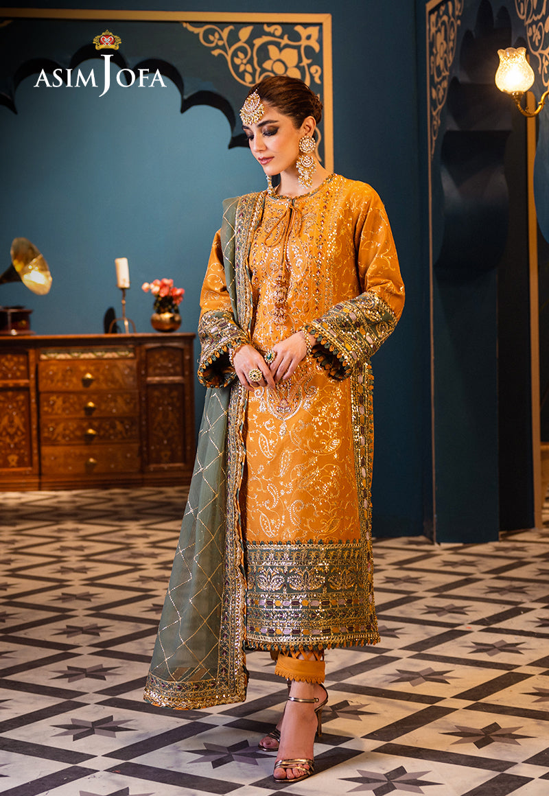 AJFIP-26 EMBROIDERED LAWN STITCHED 3 PCS