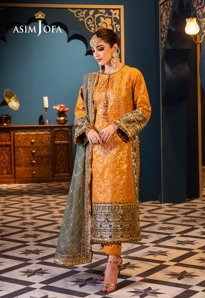 AJFIP-26 EMBROIDERED LAWN STITCHED 3 PCS