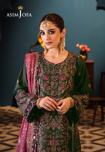 AJFIP-23 EMBROIDERED LAWN STITCHED 3 PCS