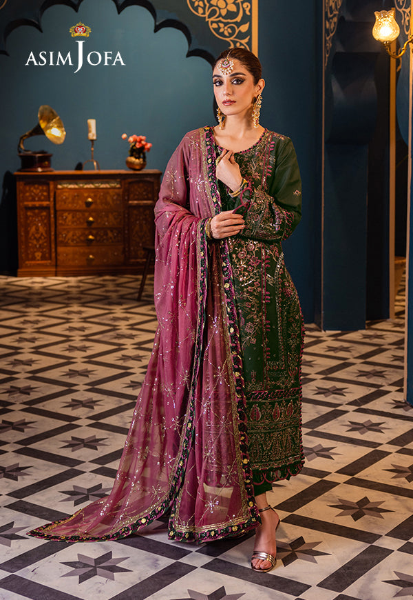 AJFIP-23 EMBROIDERED LAWN STITCHED 3 PCS