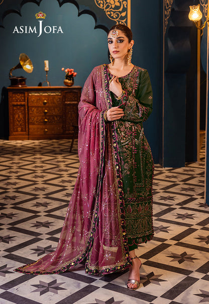 AJFIP-23 EMBROIDERED LAWN STITCHED 3 PCS