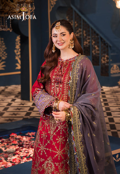 AJFIP-27 EMBROIDERED LAWN STITCHED 3 PCS