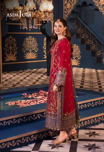 AJFIP-27 EMBROIDERED LAWN STITCHED 3 PCS