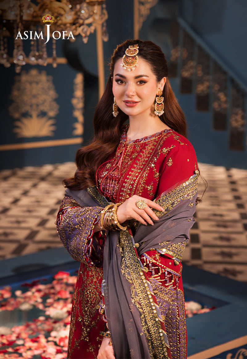 AJFIP-27 EMBROIDERED LAWN STITCHED 3 PCS