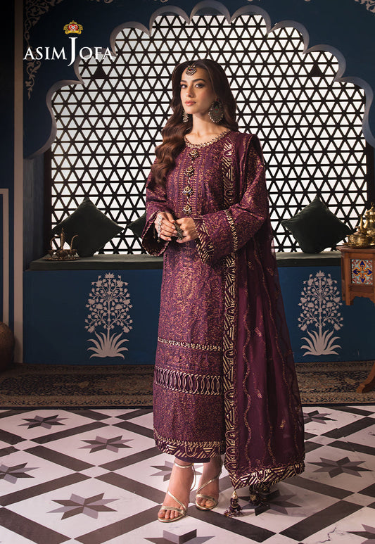 AJFIP-06 EMBROIDERED LAWN STITCHED 3 PCS