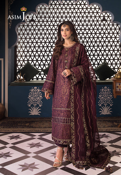 AJFIP-06 EMBROIDERED LAWN STITCHED 3 PCS