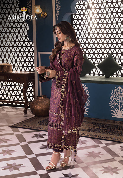 AJFIP-06 EMBROIDERED LAWN STITCHED 3 PCS
